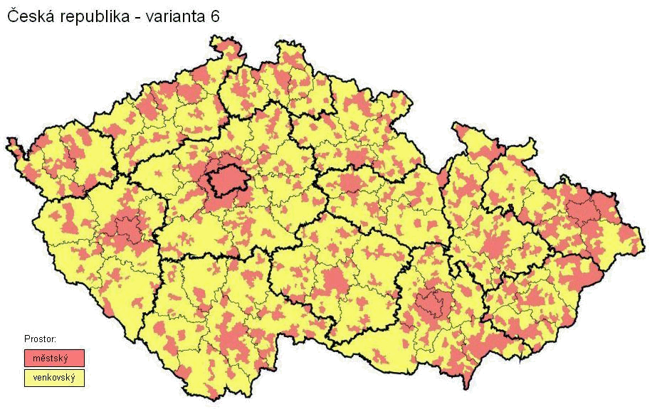 Česká republika – varianta 6 (mapa)